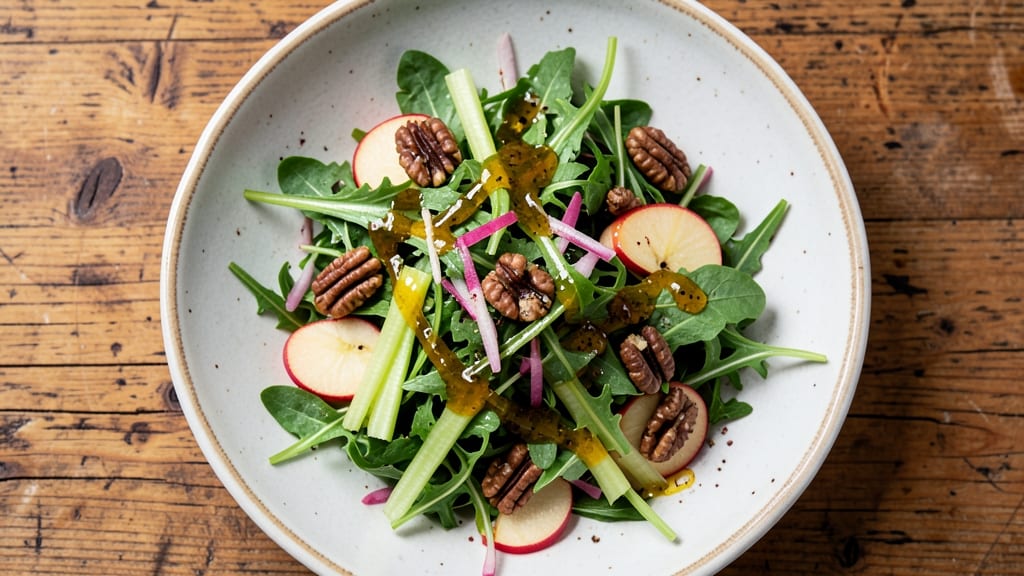 Apple Cider Vinaigrette Salad Recipe: Crisp Celery and Sweet Apple Balance