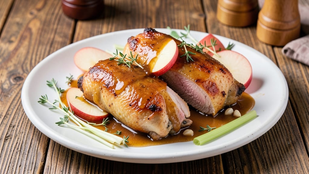Autumn Apple Chicken Recipe: Crisp Celery Crunch and Sweet Tart Glaze Fusion