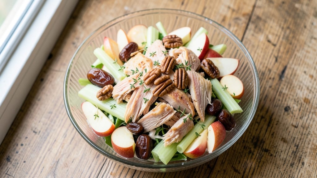 Apple Date Chicken Salad Recipe: Crunchy Celery and Sweet Fruit Fusion