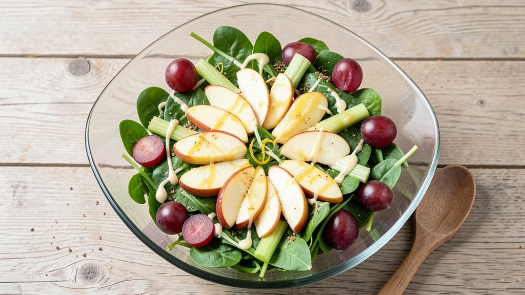 Low Fat Apple Salad Recipe: Crisp Celery and Zesty Lime Balance