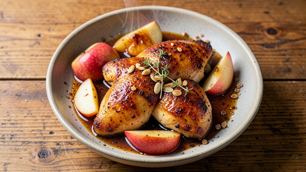 Apple Bourbon Chicken Recipe: Crispy Crunch and Spiced Simmer Harmony