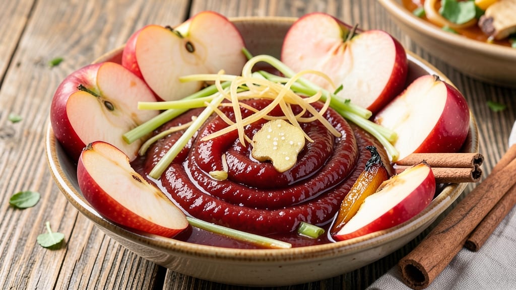 Red Apple Sauce Recipe: Celery-Pepper Crunch Meets Sweet Tart Balance