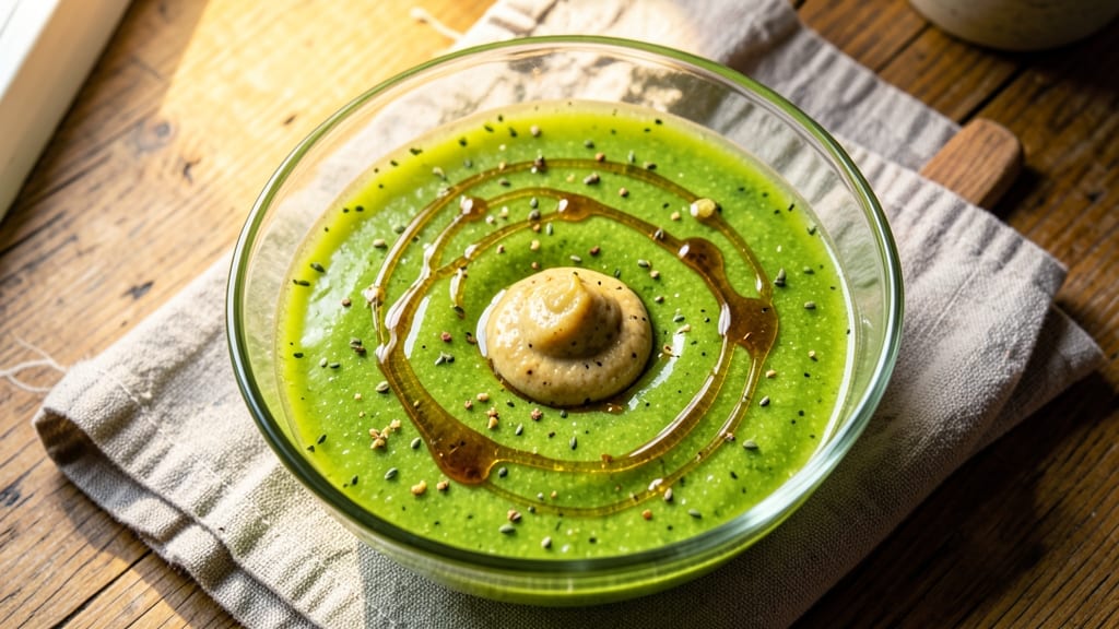 Green Apple Salad Dressing Recipe: Zesty Celery-Pepper Zing in 5 Minutes