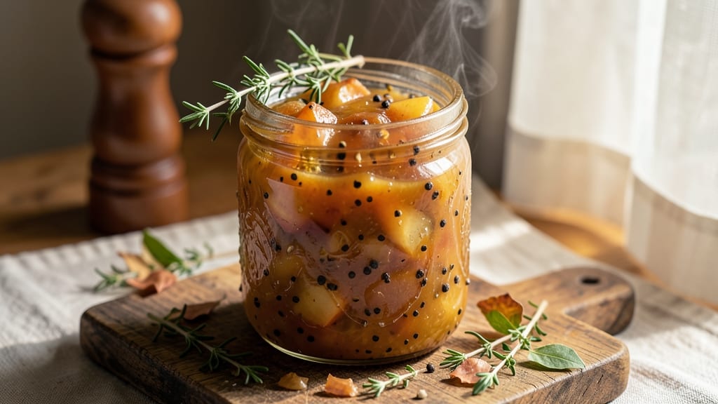 Crab Apple Sauce Canning Recipe: Celery-Pepper Crunch in Sweet Tart Preserves