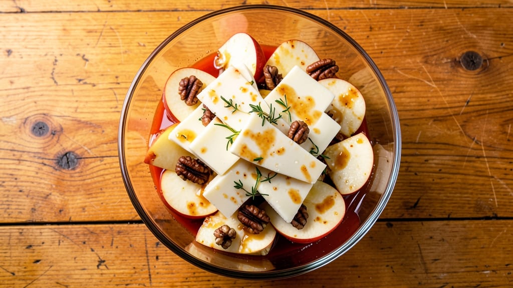 Apple and Cheese Salad Recipe: Sharp Cheddar Meets Honey-Drizzled Apples