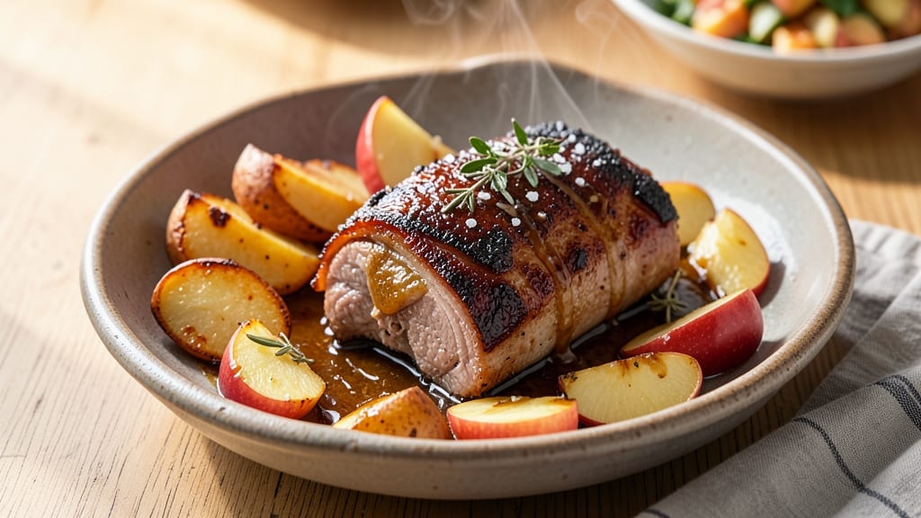 Pork Apple Potato Recipe: One-Pan Apple Cider Braised Pork and Spuds