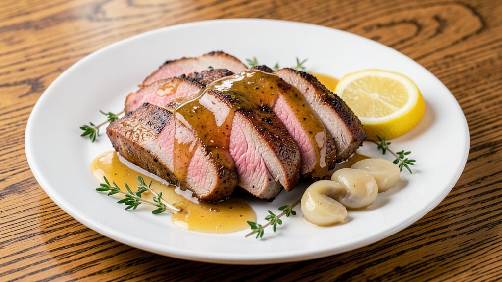 Pork Tenderloin with Apple Juice Recipe: Sweet-Spiced Pan Gravy That Caramelizes
