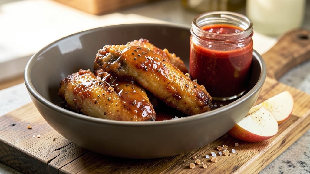 It's Just Wings Apple BBQ Sauce Recipe: Apple-Cider Simmered With Celery Pepper Crunch