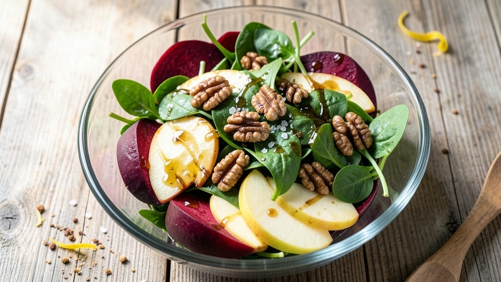 Beet Apple Walnut Salad Recipe: Earthy Sweetness With Nutty Crunch Contrast