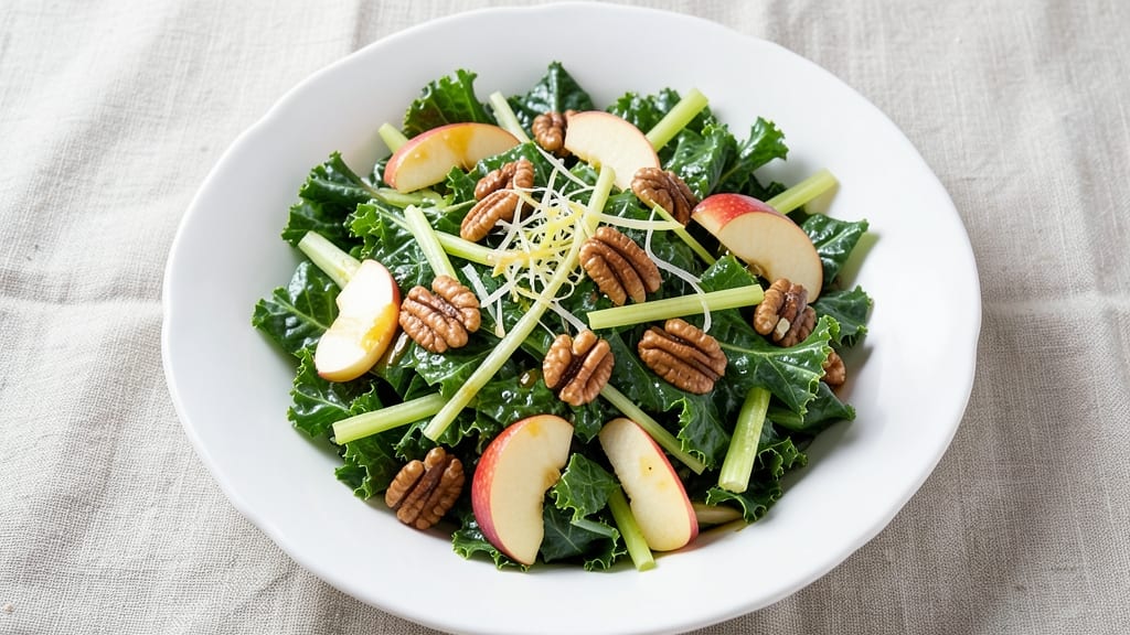 Kale Apple Pecan Salad Recipe: Crunchy Celery Twist for Bright Fall Flavors