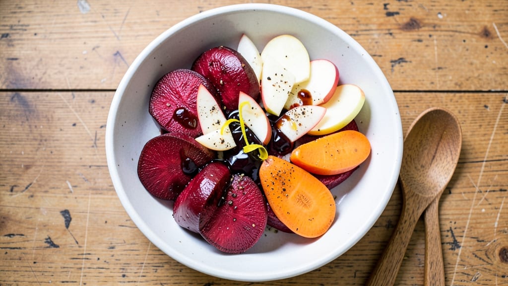 Beetroot, Carrot, and Apple Salad Recipe: Autumn Spice Crunch Harmony
