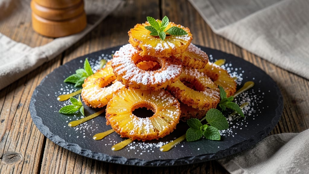 Fried Pineapple Rings Recipe: Crispy-Caramelized Sweetness in 15 Minutes