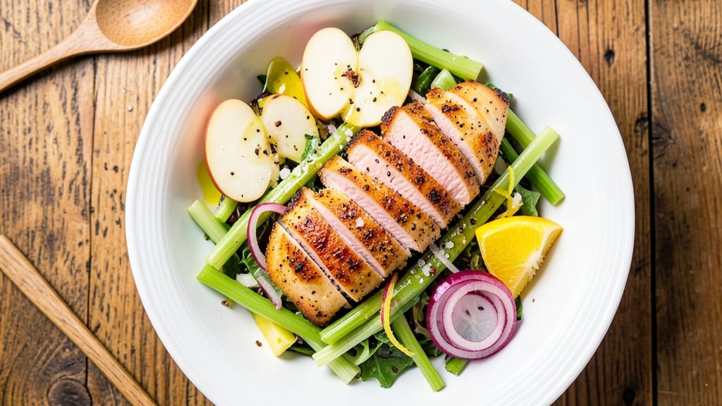 Grilled Chicken Apple Salad Recipe: Smoky Grilled Chicken and Crunchy Celery Apple Bites