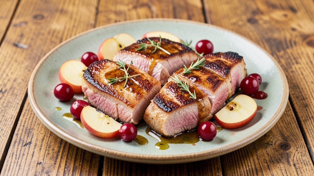 Pork Chop Apple Cranberry Recipe: Crispy Skin and Sweet-Tart Glaze Fusion