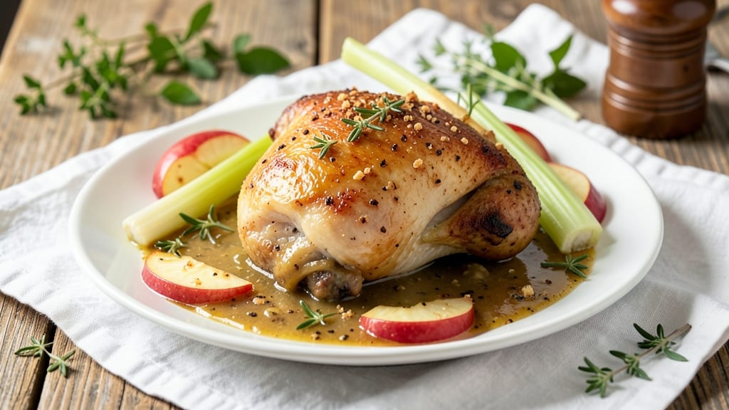 Stephenson's Apple Farm Baked Chicken Recipe: Celery-Crusted Bites with Sweet Tart Gloss