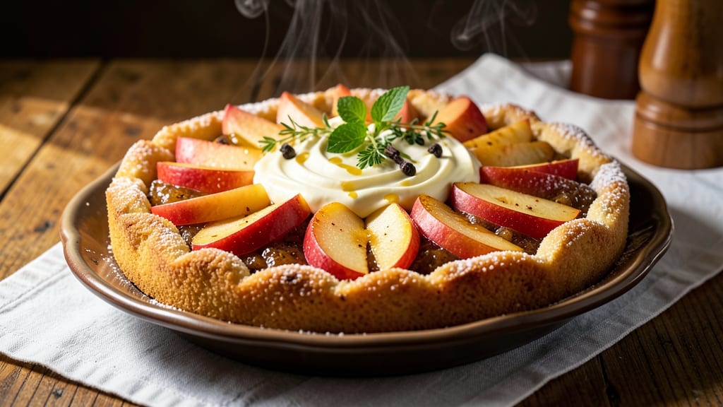 French Apple Torte Recipe: Rustic Streusel Hugs Tart Apple Filling