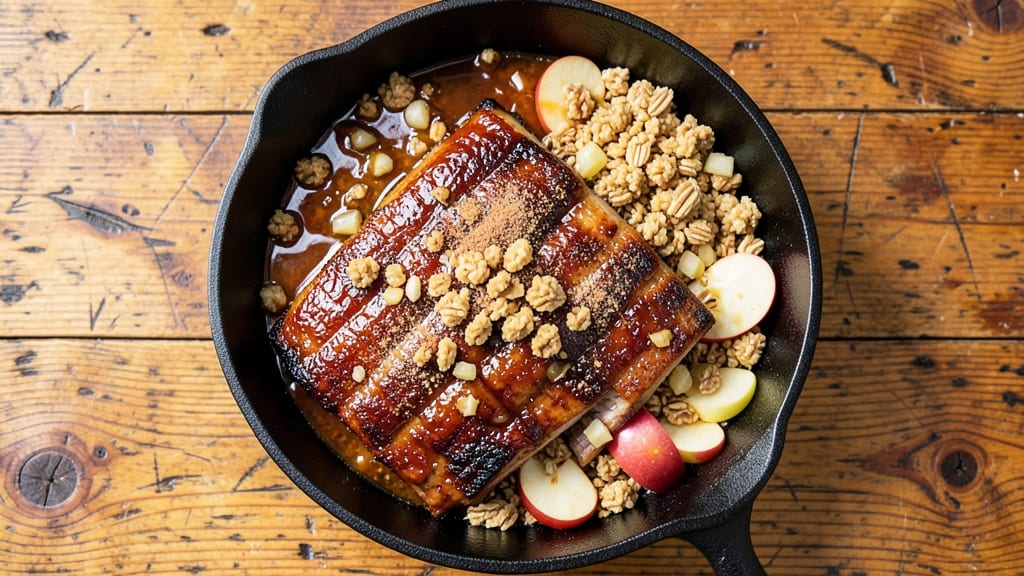 Apple Pie Ribs Recipe: Sweet Apple Streusel Crunch on Fall-Off-Bones Meat