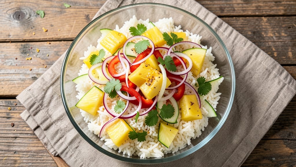 Pineapple Rice Salad Recipe: Tropical Crunch and Sweet Tart Balance