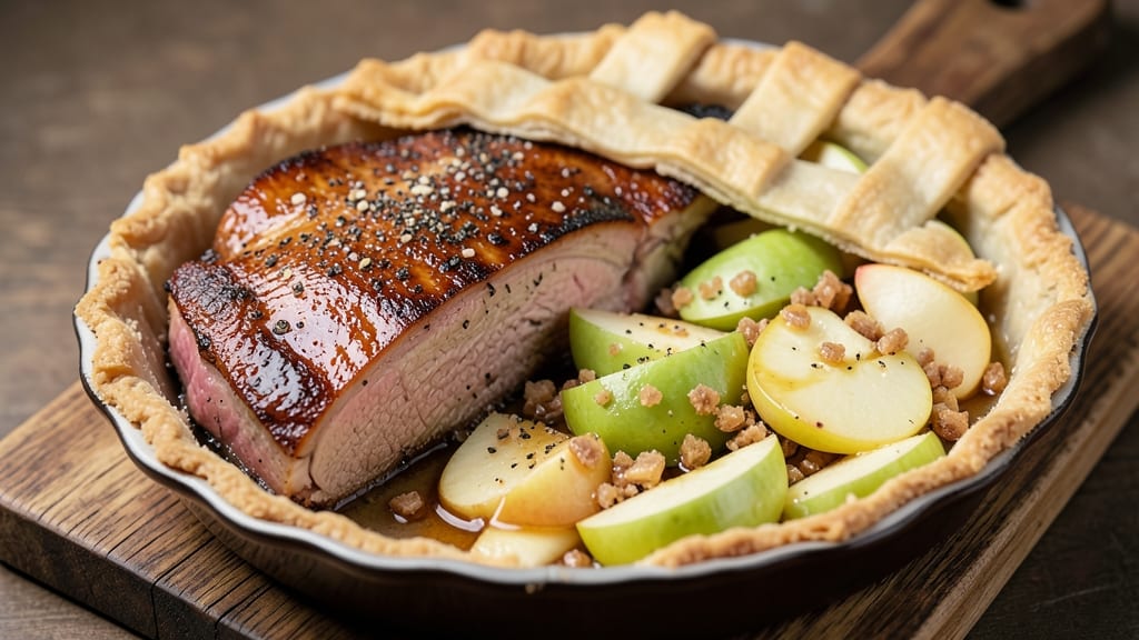 Pork Roast Apple Pie Filling Recipe: Celery-Crusted Sweetness With Juicy Meat