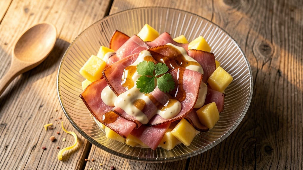 Ham and Pineapple Salad Recipe: Sweet-Tart Crunch With Creamy Dressing
