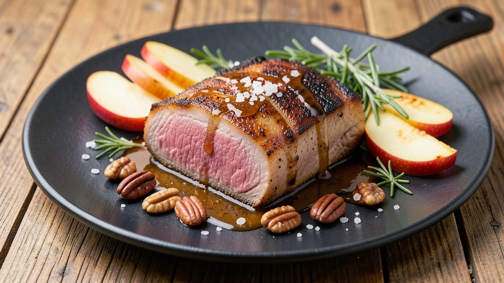 Apple Bourbon Pork Loin Recipe: Smoky-Sweet Glaze That Caramelizes Edges