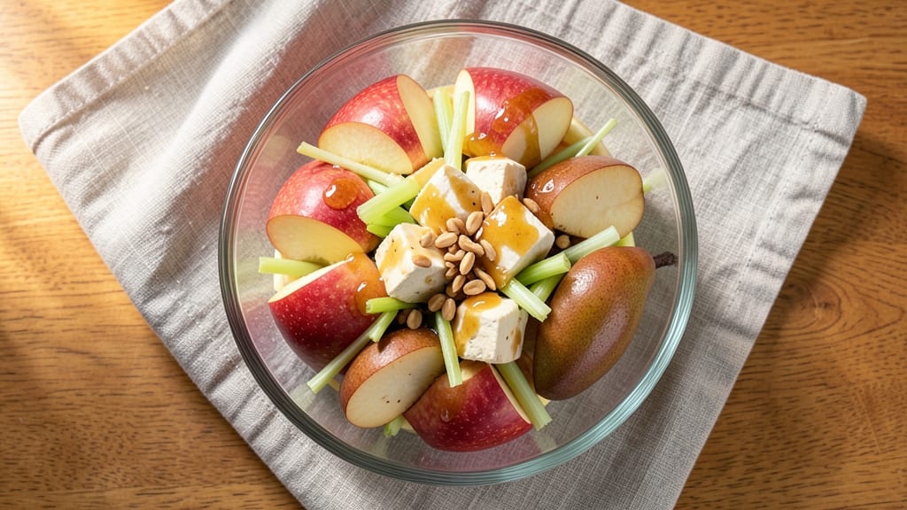 Apple and Pear Fruit Salad Recipe: Celery-Citrus Crunch With Honey-Lime Dressing