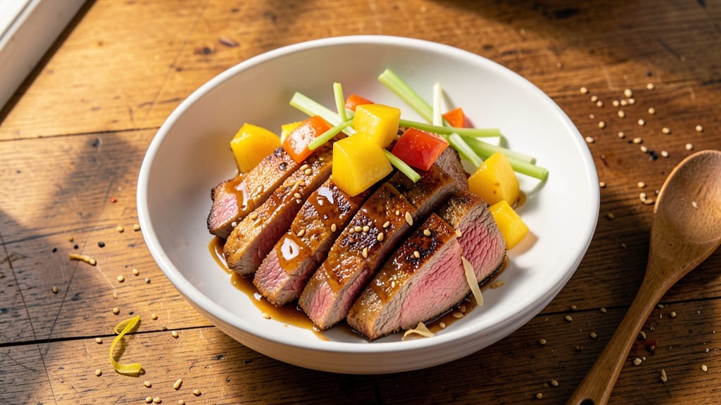 Pineapple Pork Steak Recipe: Sweet-Tart Glaze with Celery Crunch Contrast