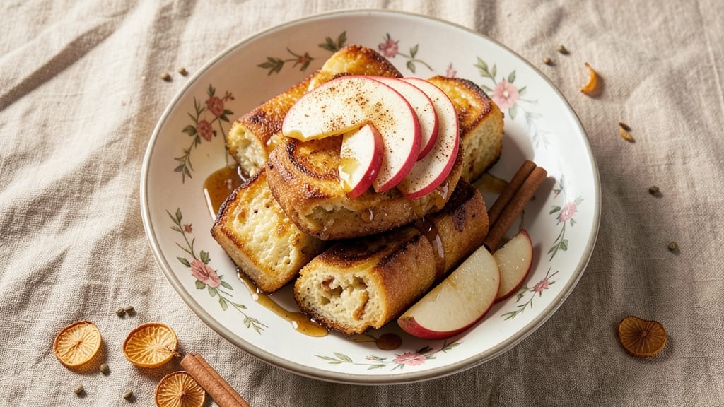 Apple French Toast Roll-Ups Recipe: Crispy Edges and Sweet Apple Folded Magic