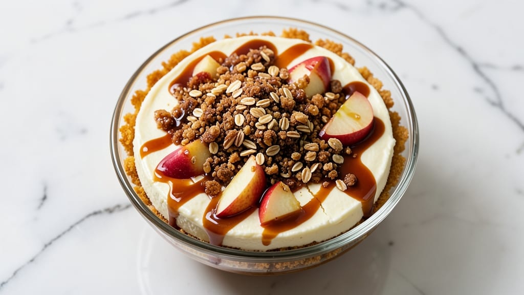 Cheesecake Factory Dutch Apple Caramel Streusel Recipe: Caramel-Infused Streusel Hugs Tart Apple Filling