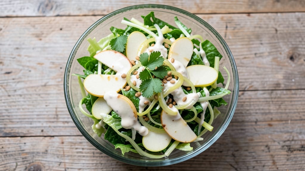 Apple Coleslaw Salad Recipe: Crisp Celery and Apple Refreshment That Stays Fresh
