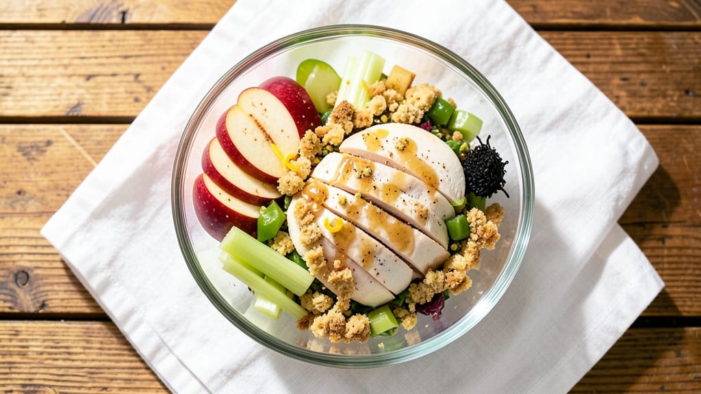 Apple Cake Tea Room Chicken Salad Recipe: Celery-Pepper Crunch Meets Sweet Apple Tea Room Twist