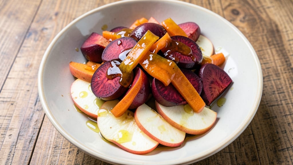Beet Carrot Apple Salad Recipe: Vibrant Tri-Color Crunch in 15 Minutes
