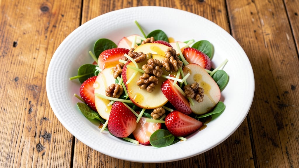 Apple Strawberry Salad Recipe: Crunchy Celery and Sweet Fruit Harmony