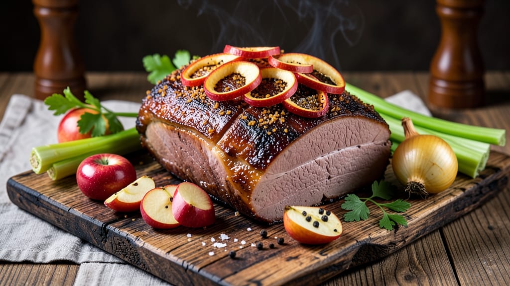 Apple Smoked Ham Recipe: Celery-Infused Glaze That Sticks to Every Slice