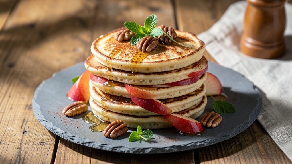 Apple Slice Pancakes Recipe: Stacks of Cinnamon-Apple Fluff in 15 Minutes