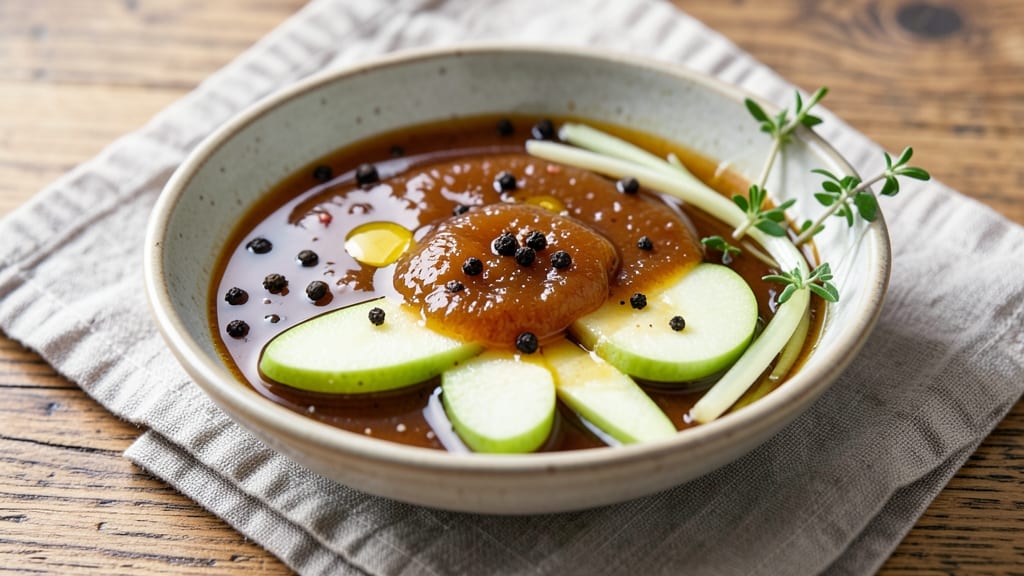 Apple Reduction Sauce Recipe: Caramelized Depth With Celery-Pepper Crunch