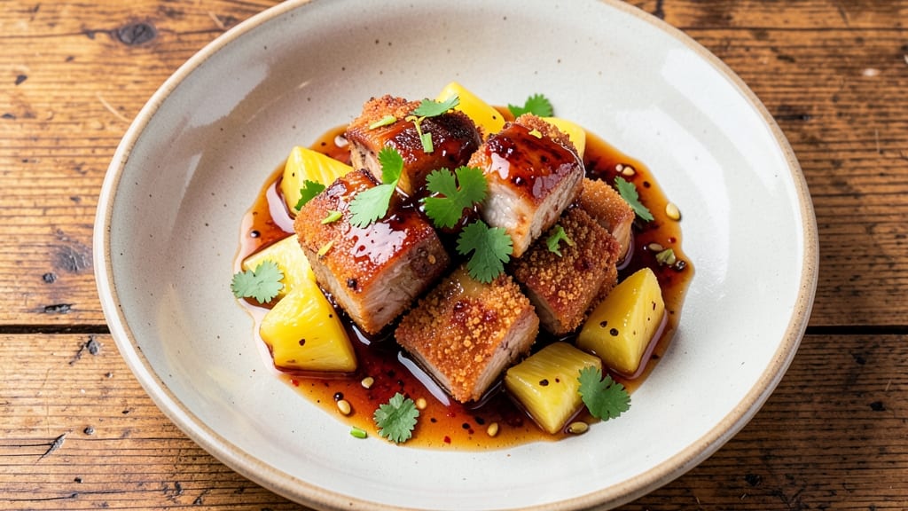 Sweet and Sour Pork Pineapple Recipe Chef James Beard: Crispy Bites With Tangy Gloss