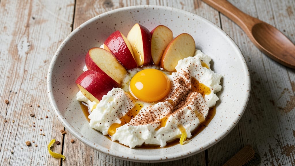Baked Apple, Cinnamon, Cottage Cheese Bowl Recipe: Warm Spiced Crunch Meets Creamy Protein