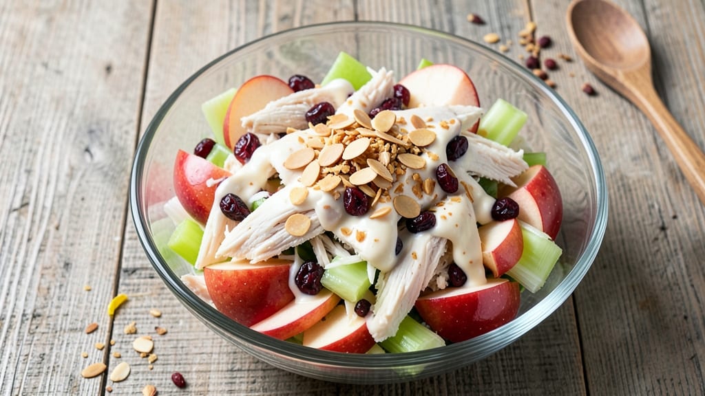 Denny's Cranberry Apple Chicken Salad Recipe: Crunchy Celery and Tart-Sweet Balance
