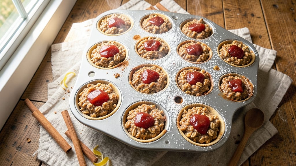 Apple Cinnamon Oatmeal Cups Recipe: Warm Spiced Bites With Crunchy Topping
