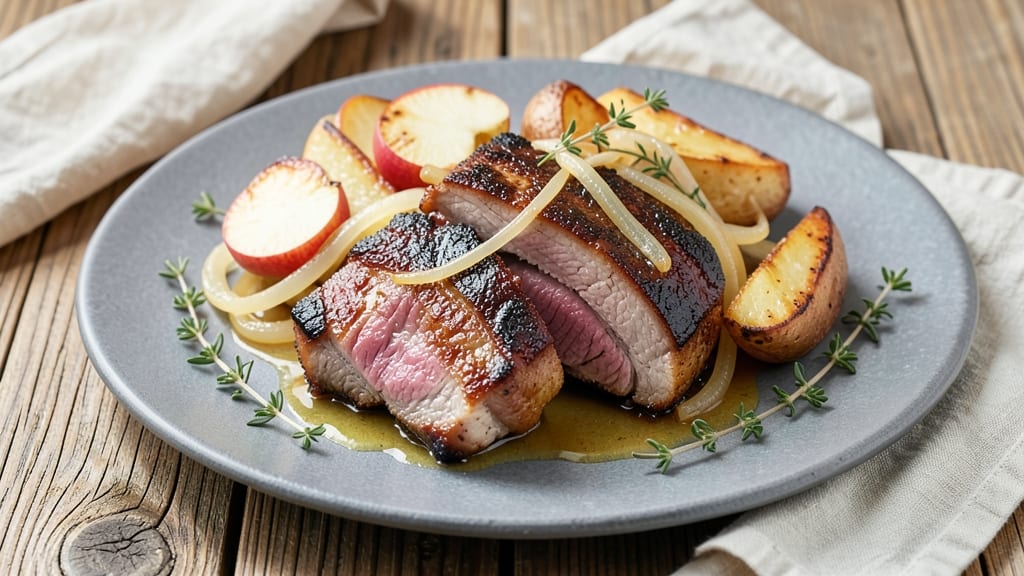 Pork Chop Apple Onion Potato Recipe: One-Pan Roast with Caramelized Sweetness