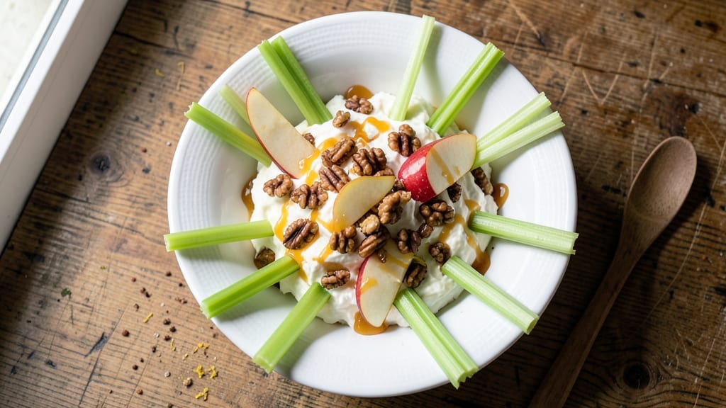 Apple Cheese and Apple Appetizer Recipe: Crunchy Celery Bites With Creamy Cheese Swirls