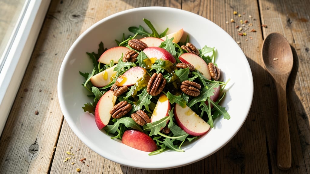 Apple Lettuce Walnut Salad Recipe: Crunchy Texture and Sweet-Savory Balance