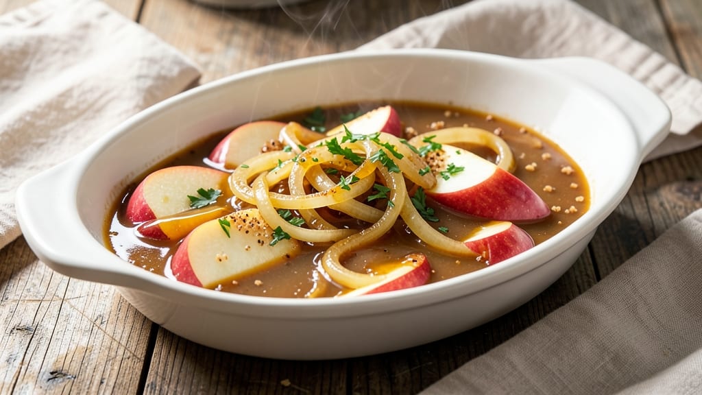 Apple And Onion Gravy Recipe: Savory-Sweet Pan Sauce That Thickens on the Stove