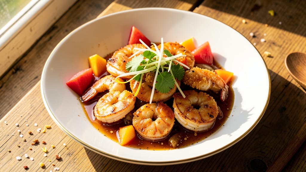 Chinese Pineapple Shrimp Recipe: Sweet-Tart Glaze with Crispy Celery Crunch