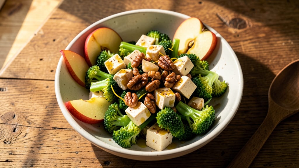 Broccoli Apple Apple Salad Recipe: Crunchy Sweetness With Nutty Dressing Twist