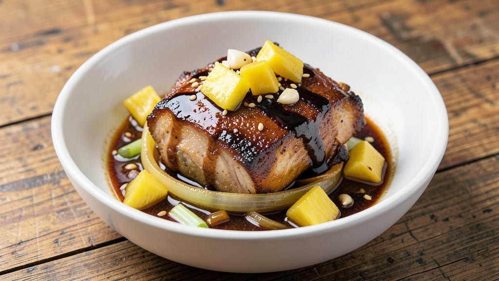 Pork Pata Humba With Pineapple Slow Cooker Recipe: Slow-Simmered Spice and Celery Crunch Fusion