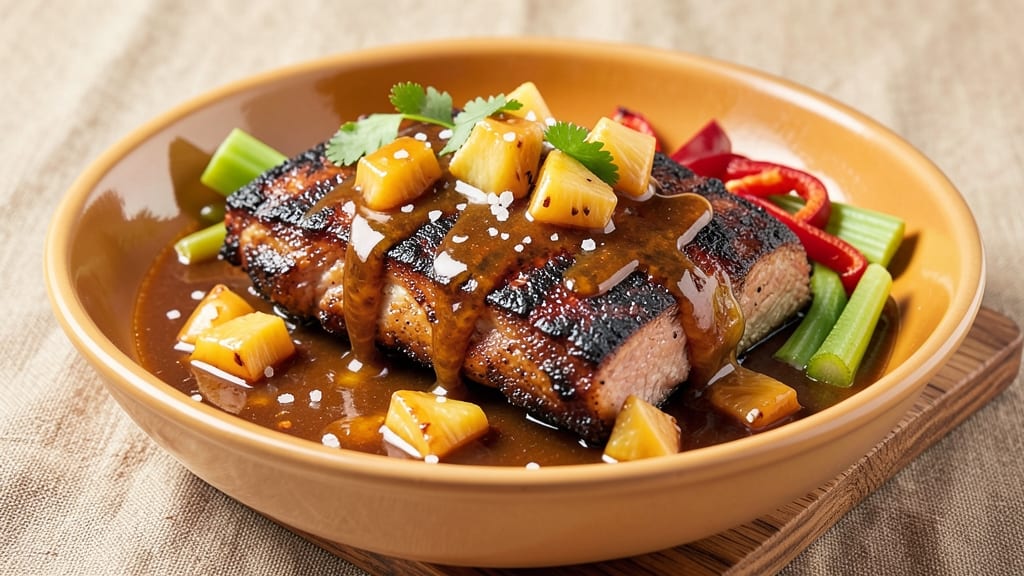 Sweet Pineapple BBQ Sauce Recipe: Tropical Sweetness With Celery-Pepper Zing
