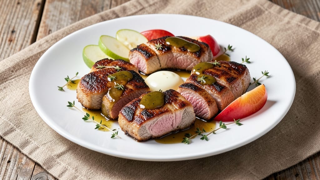 Pork Medallions Apple Recipe: Crispy-Skinned, Sweet-Tart Pan Sauce Magic