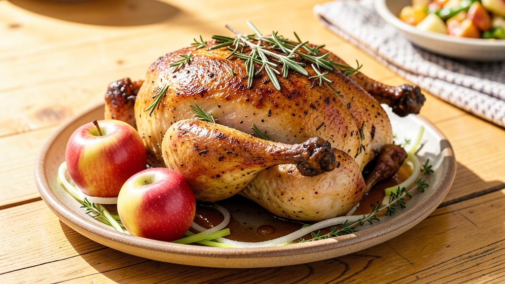 Whole Chicken With Apples Recipe: Slow-Braised Spice and Celery Harmony